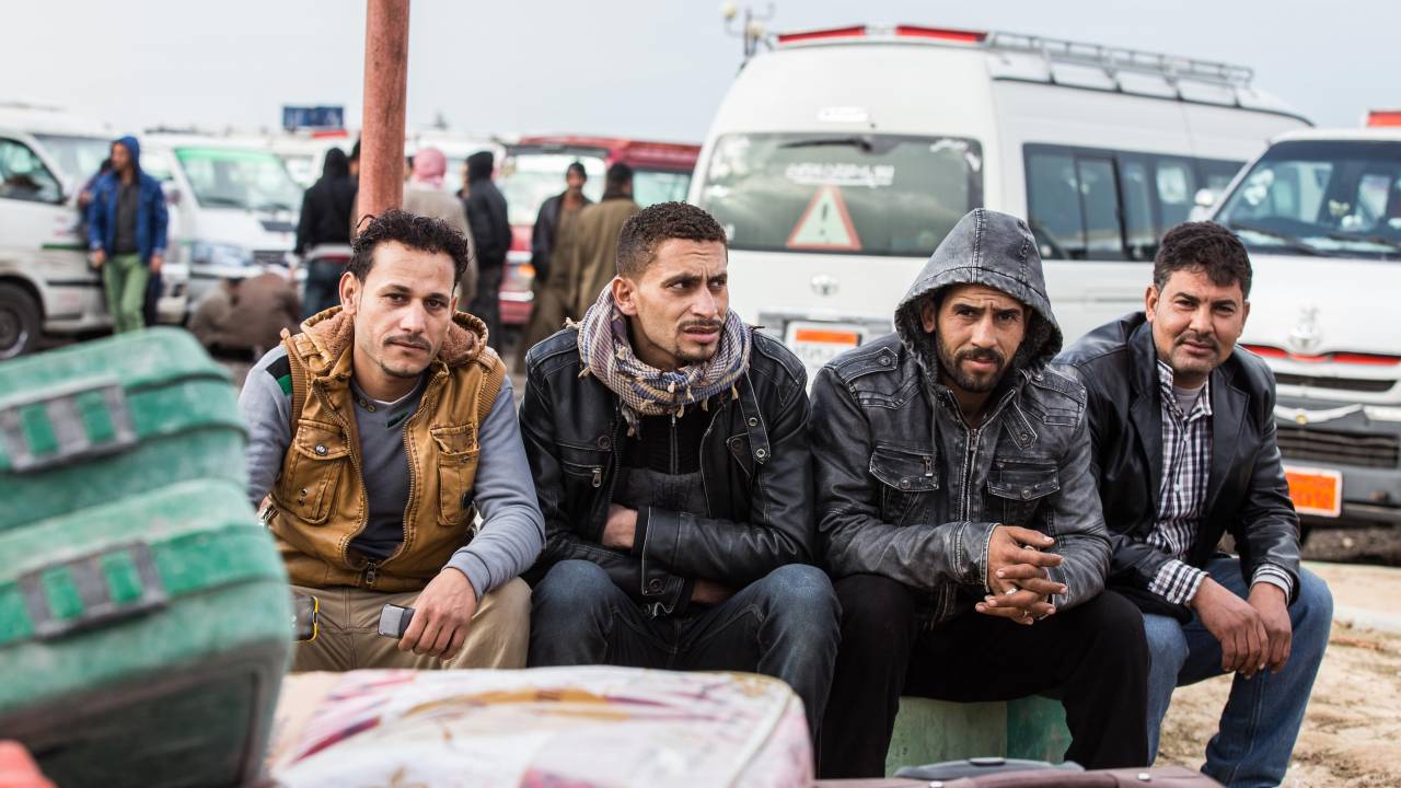 Ägyptische Gastarbeiter in Libyen