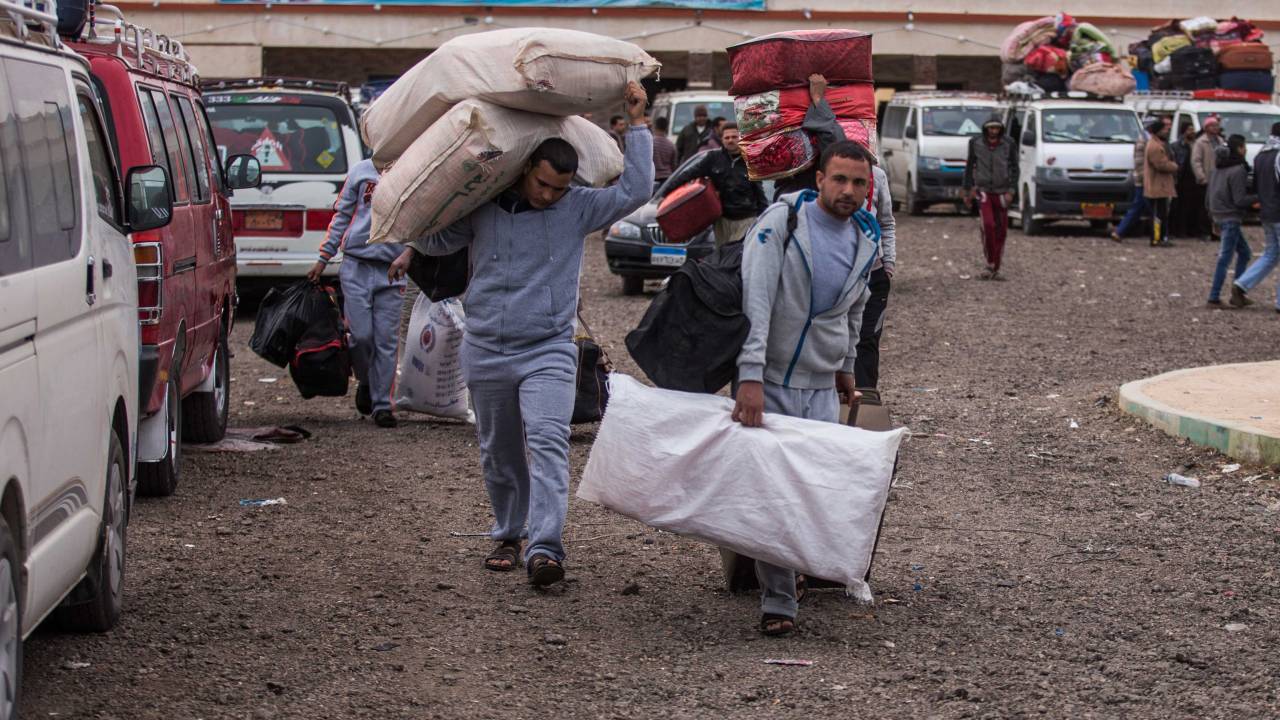 Ägyptische Gastarbeiter in Libyen